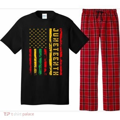 Juneteenth American Flag African Pajama Set
