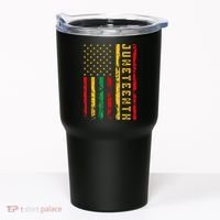 Juneteenth American Flag African Tumbler thumb 0