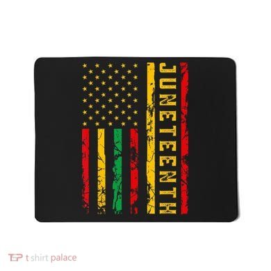 Juneteenth American Flag African Mousepad