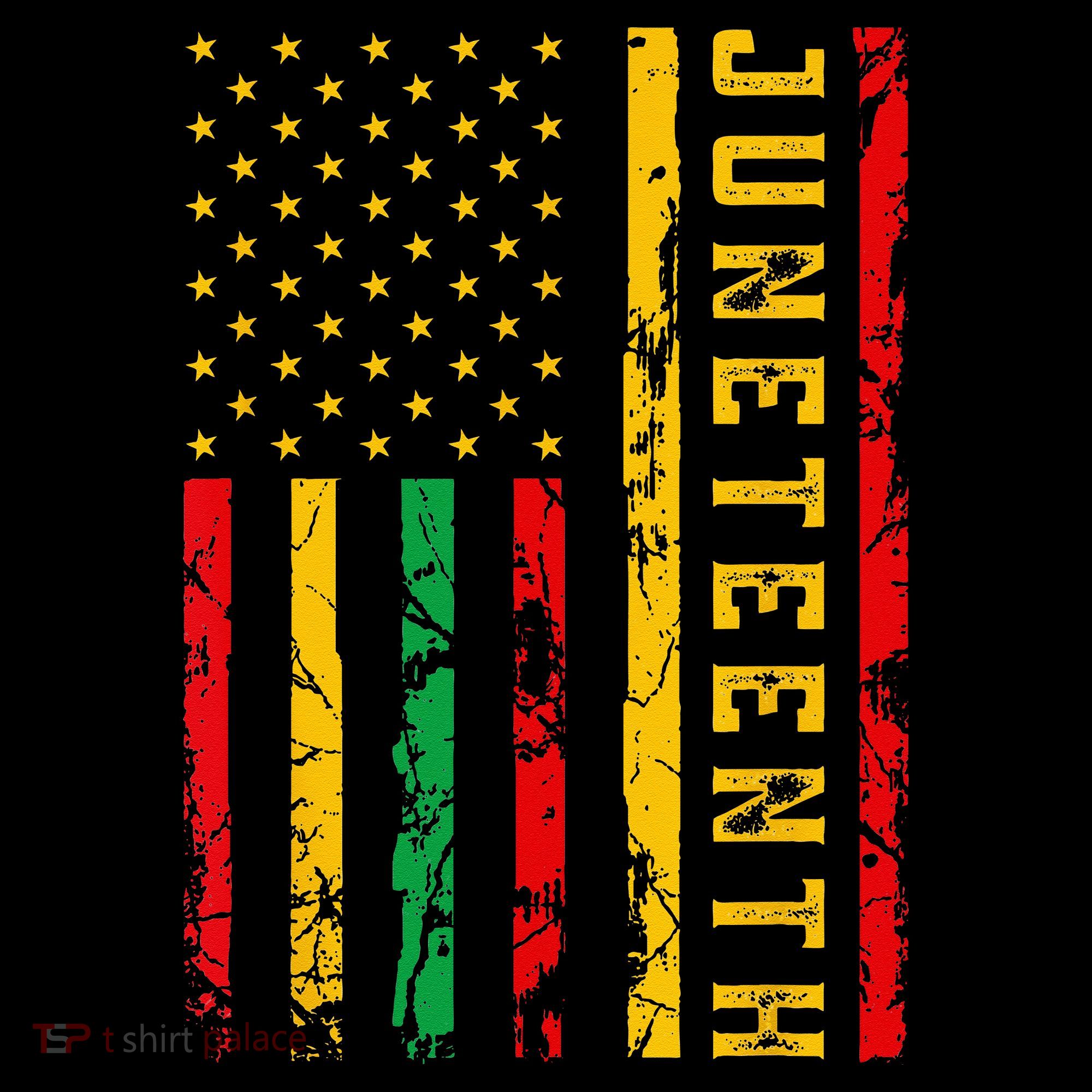 Juneteenth American Flag African Mousepad