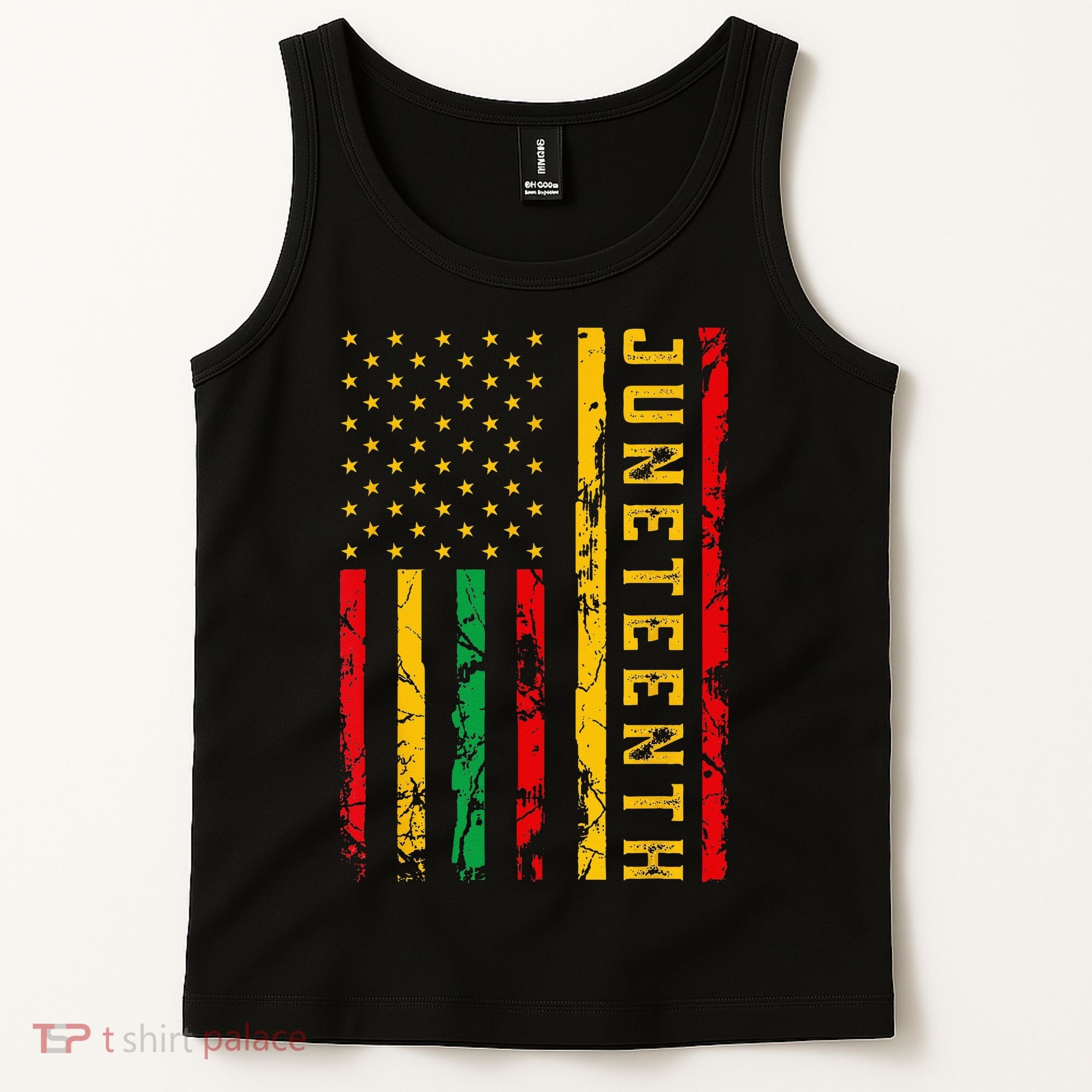 Juneteenth American Flag African Tank Top