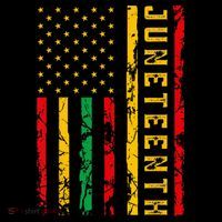 Juneteenth American Flag African Toddler T-Shirt thumb 4