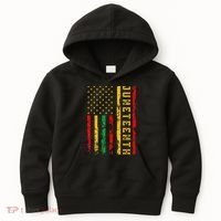 Juneteenth American Flag African Kids Hoodie thumb 0
