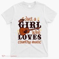 Just A Girl Who Loves Country Music T-Shirt thumb 0