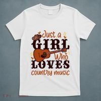 Just A Girl Who Loves Country Music T-Shirt thumb 5