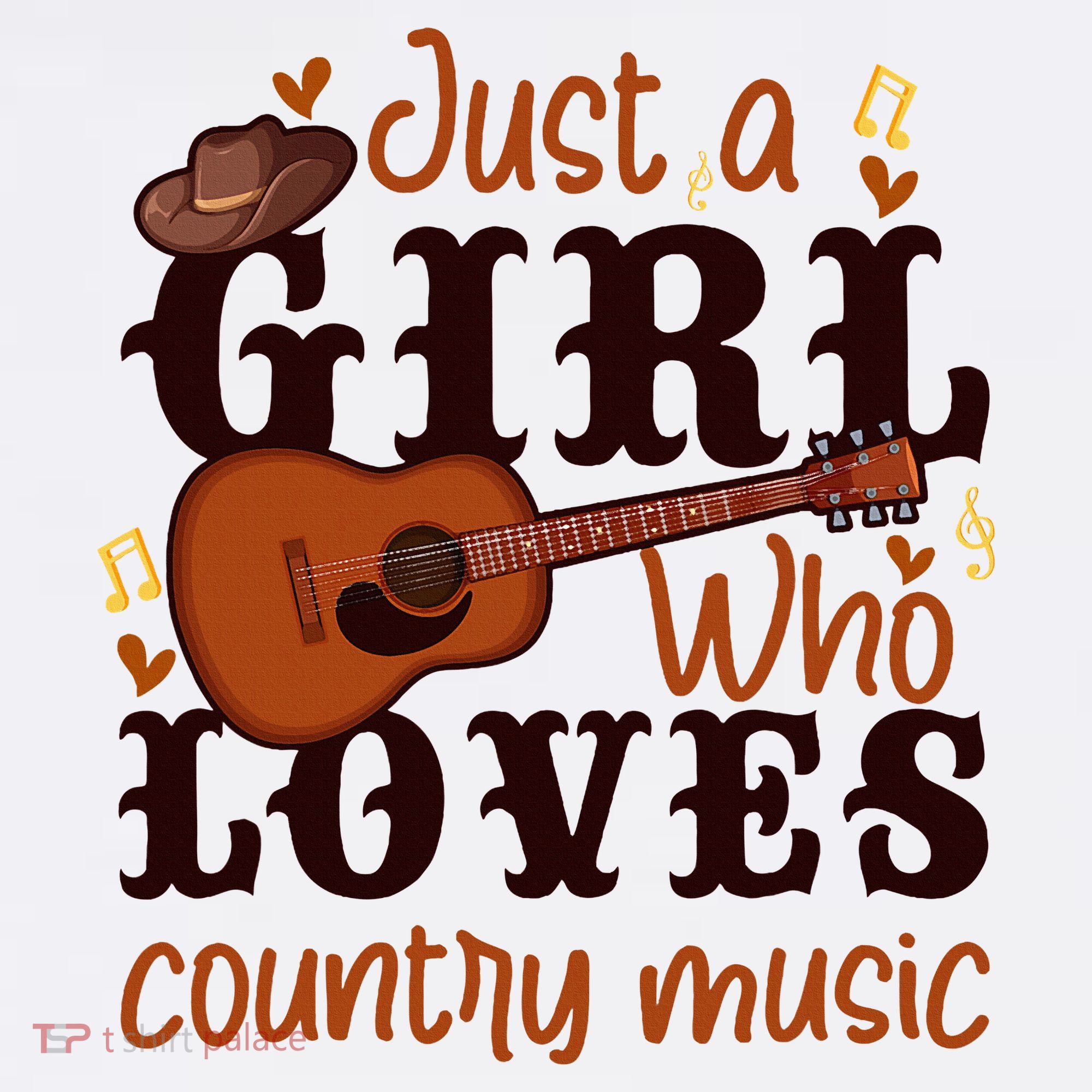 Just A Girl Who Loves Country Music T-Shirt