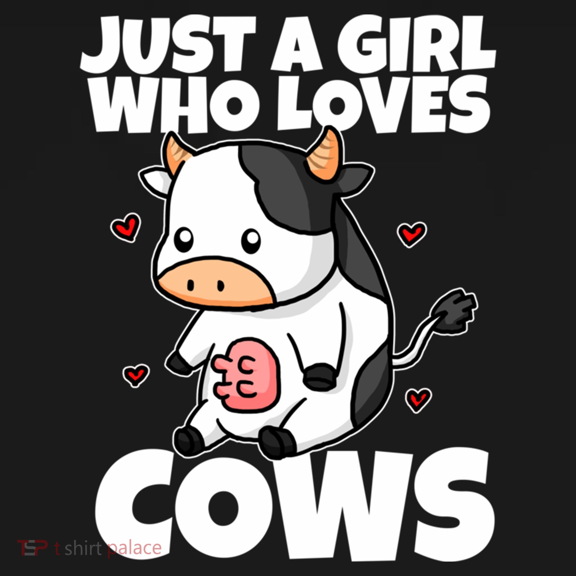 Just A Girl Who Loves Cow Cute Cow Costume Milk Farmer Gift Women's Hoodie