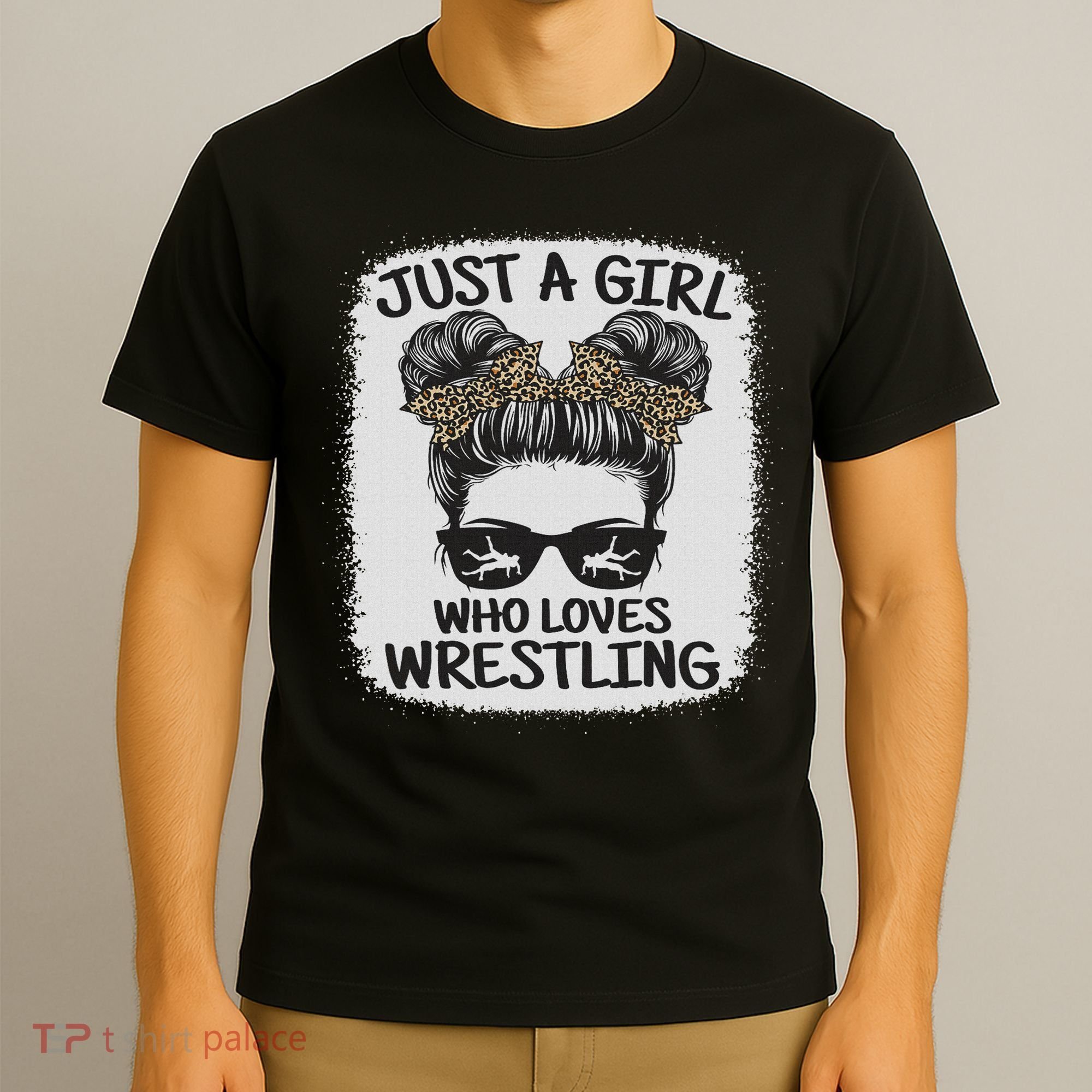 Just A Girl Who Loves Wrestling Funny Wrestle Lover Wrestler T-Shirt
