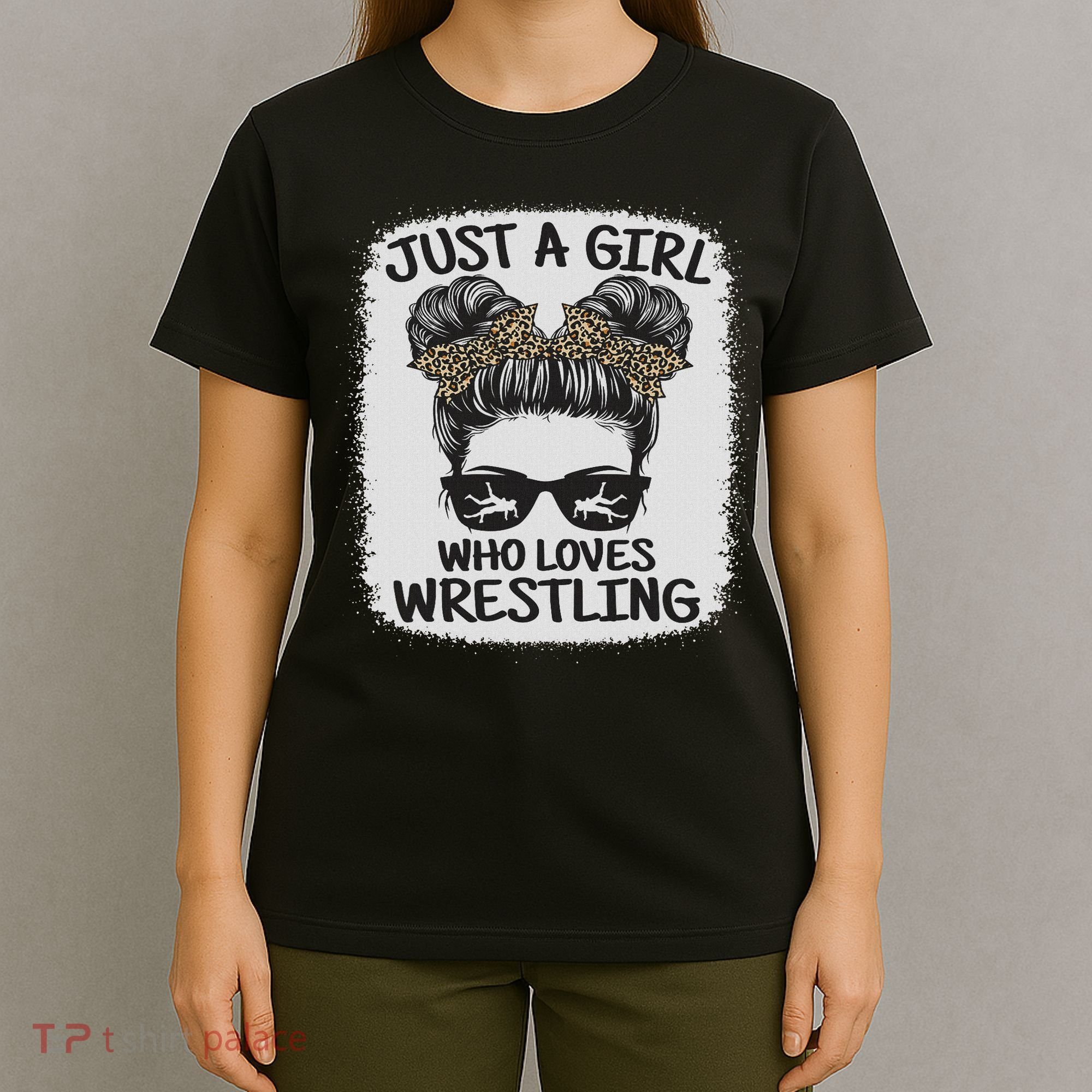 Just A Girl Who Loves Wrestling Funny Wrestle Lover Wrestler T-Shirt