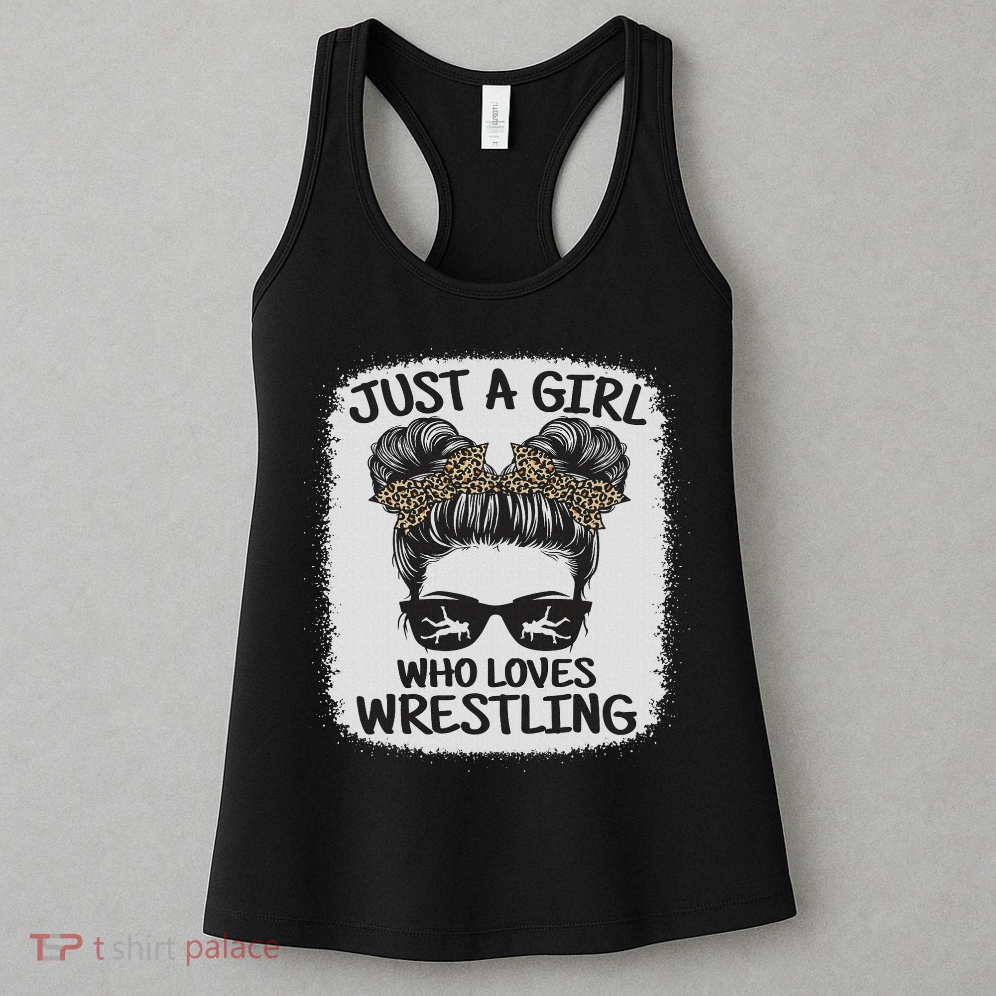 Just A Girl Who Loves Wrestling Funny Wrestle Lover Wrestler Women's Tank Top