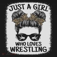 Just A Girl Who Loves Wrestling Funny Wrestle Lover Wrestler Women's Tank Top thumb 5