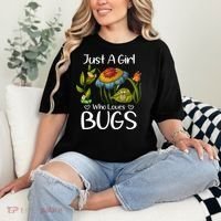 Just A Girl Who Loves Bugs Gift For Bugs Catcher Comfort Colors T-Shirt thumb 2