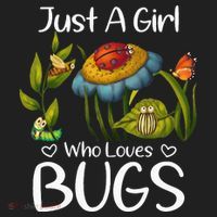 Just A Girl Who Loves Bugs Gift For Bugs Catcher Comfort Colors Boxy T-Shirt thumb 3