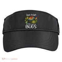 Just A Girl Who Loves Bugs Gift For Bugs Catcher Adult Drive Performance Visor thumb 0