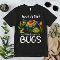 Just A Girl Who Loves Bugs Gift For Bugs Catcher Premium T-Shirt thumb 2