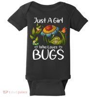 Just A Girl Who Loves Bugs Gift For Bugs Catcher Baby Bodysuit thumb 0