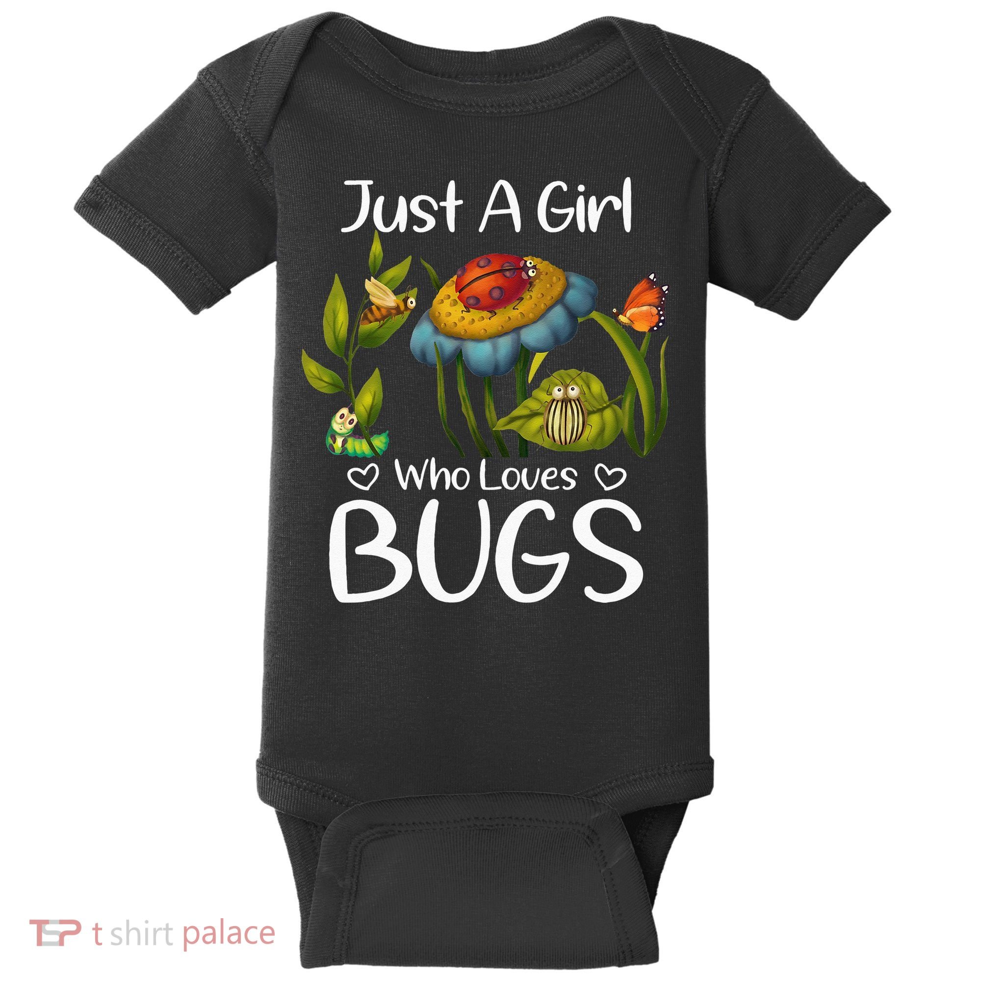Just A Girl Who Loves Bugs Gift For Bugs Catcher Baby Bodysuit