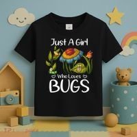 Just A Girl Who Loves Bugs Gift For Bugs Catcher Toddler T-Shirt thumb 3