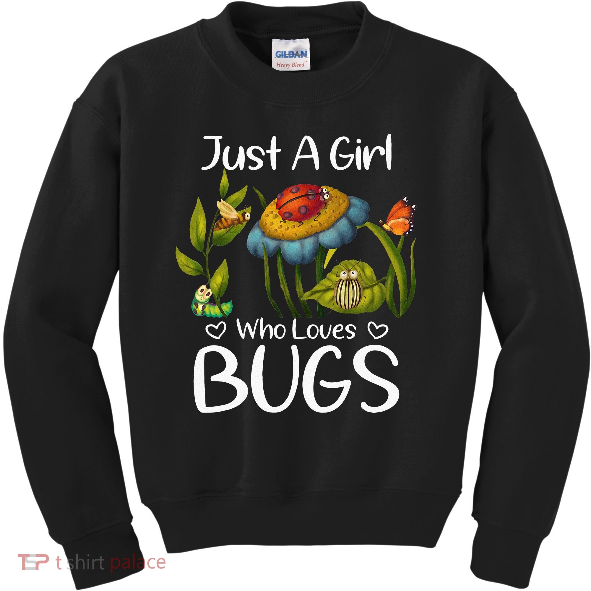 Just A Girl Who Loves Bugs Gift For Bugs Catcher Kids Sweatshirt