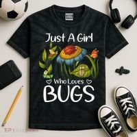 Just A Girl Who Loves Bugs Gift For Bugs Catcher Kids Tie-Dye T-Shirt thumb 2