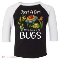Just A Girl Who Loves Bugs Gift For Bugs Catcher Toddler Fine Jersey T-Shirt thumb 0