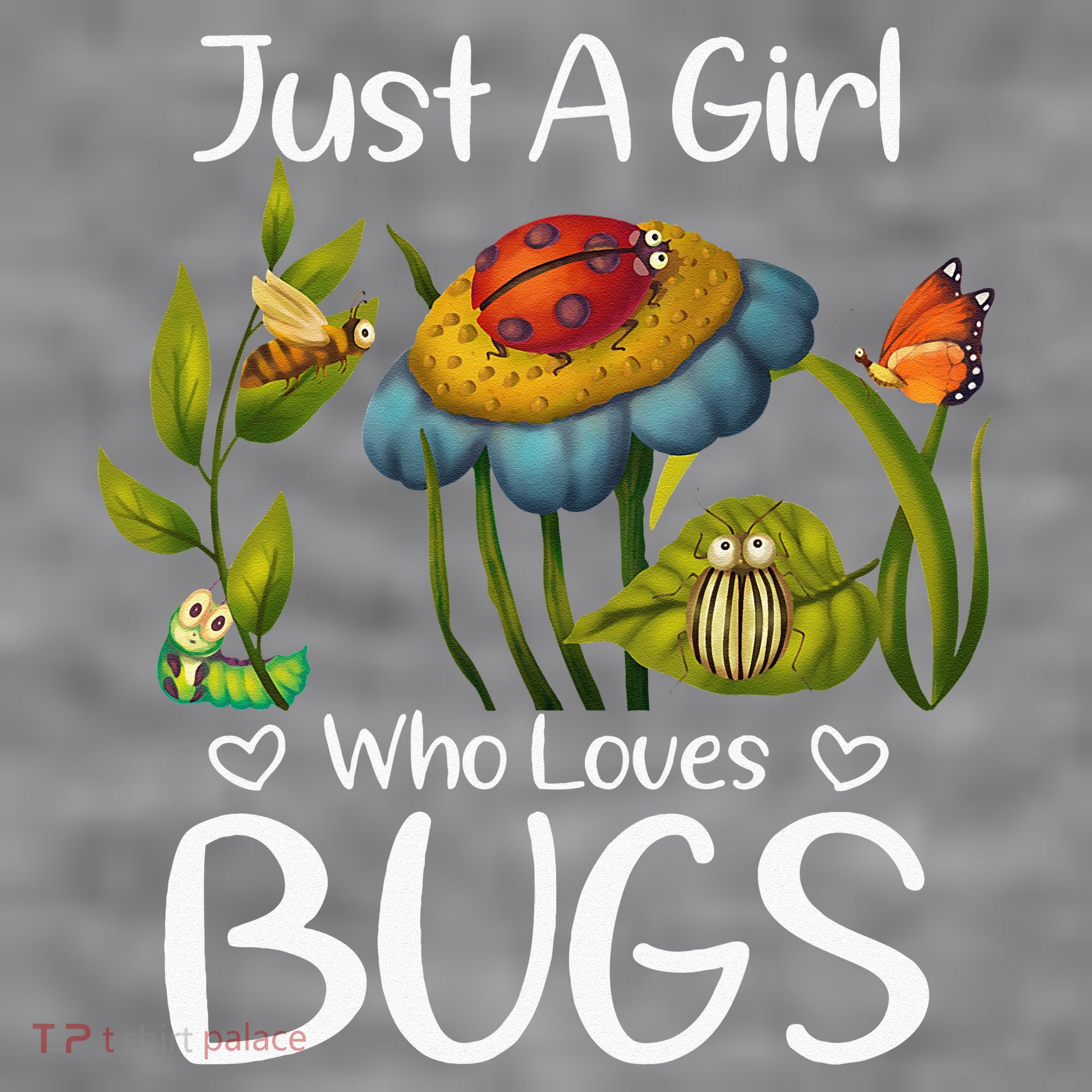 Just A Girl Who Loves Bugs Gift For Bugs Catcher Women's Racerback Cropped Tank