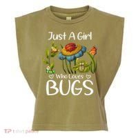 Just A Girl Who Loves Bugs Gift For Bugs Catcher Garment-Dyed Women's Muscle Tee thumb 0