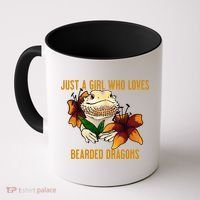 Just A Girl Who Loves Bearded Dragons Coffee Mug thumb 0