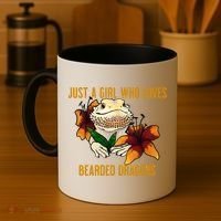 Just A Girl Who Loves Bearded Dragons Coffee Mug thumb 4