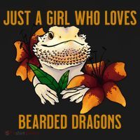 Just A Girl Who Loves Bearded Dragons Ornament thumb 1