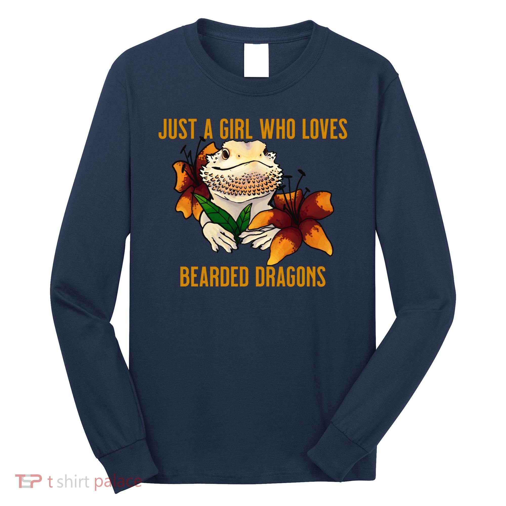 Just A Girl Who Loves Bearded Dragons Long Sleeve Shirt