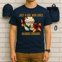 Just A Girl Who Loves Bearded Dragons T-Shirt thumb 6