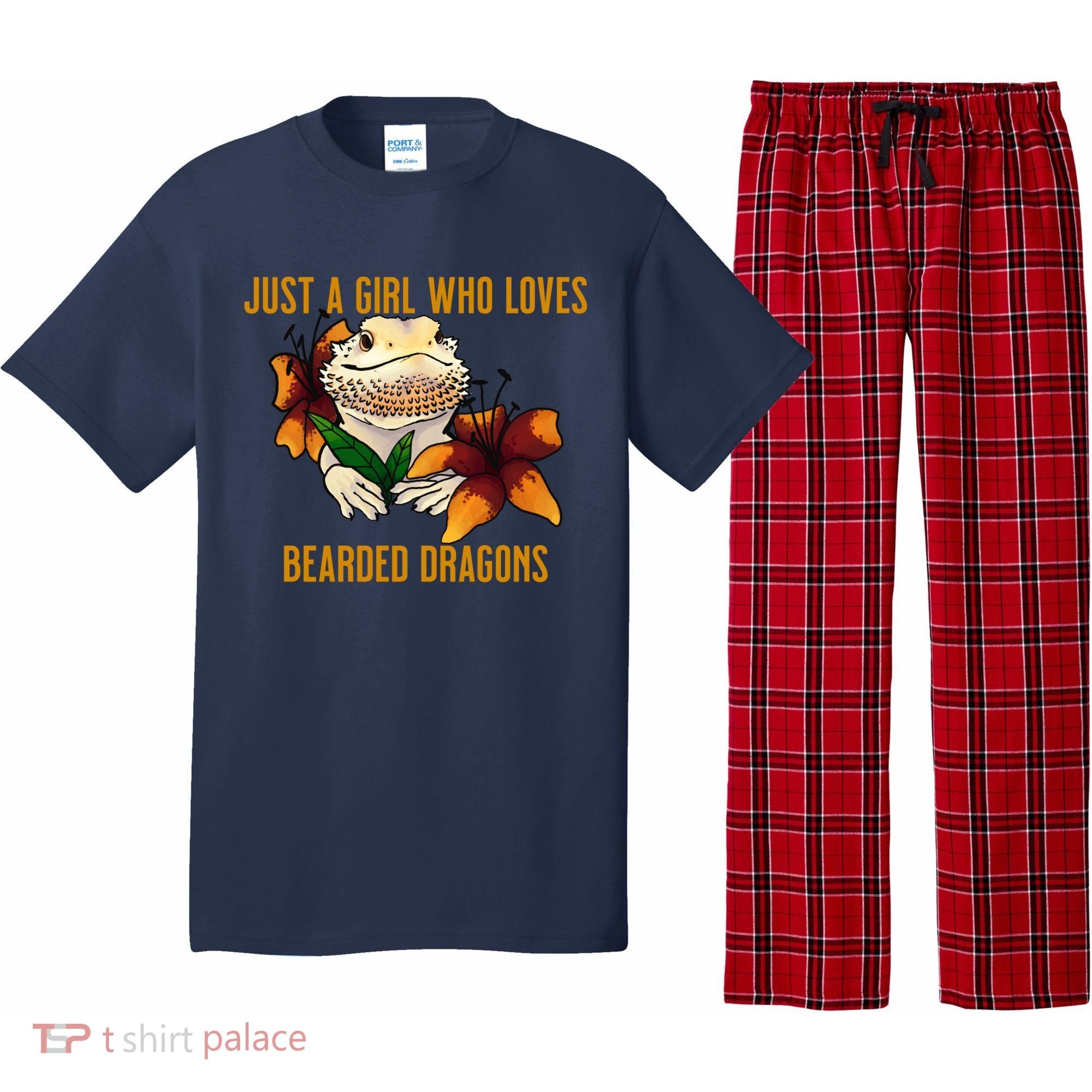 Just A Girl Who Loves Bearded Dragons Pajama Set