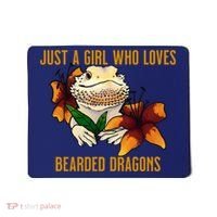 Just A Girl Who Loves Bearded Dragons Mousepad thumb 0