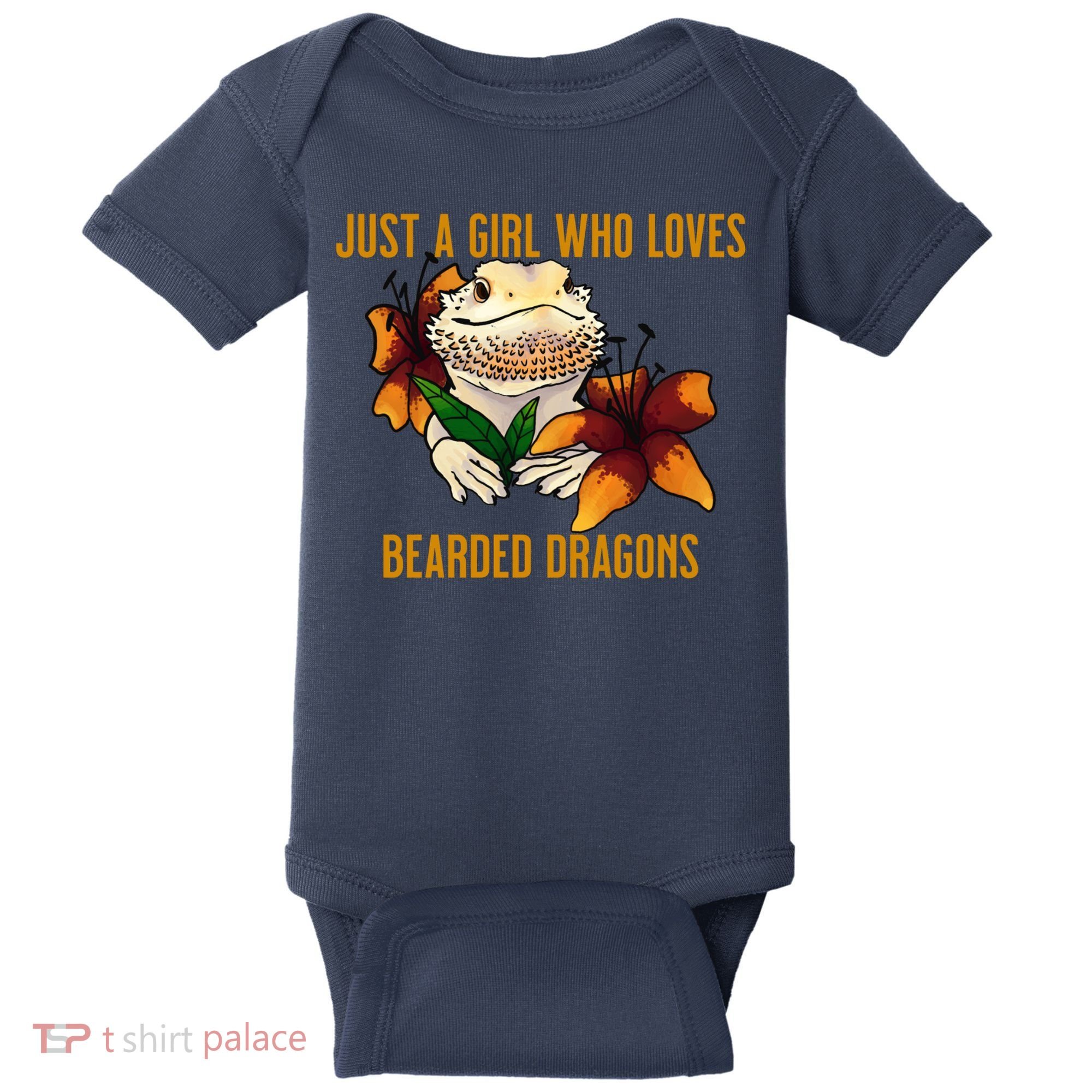Just A Girl Who Loves Bearded Dragons Baby Bodysuit
