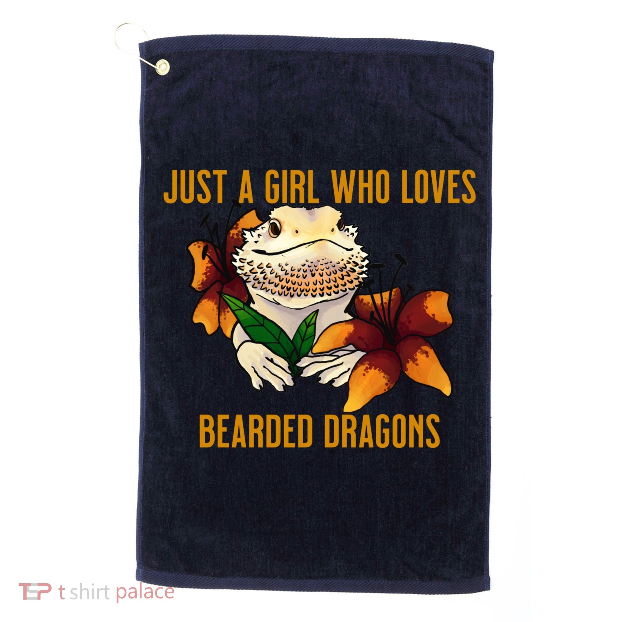 Just A Girl Who Loves Bearded Dragons Golf Towel