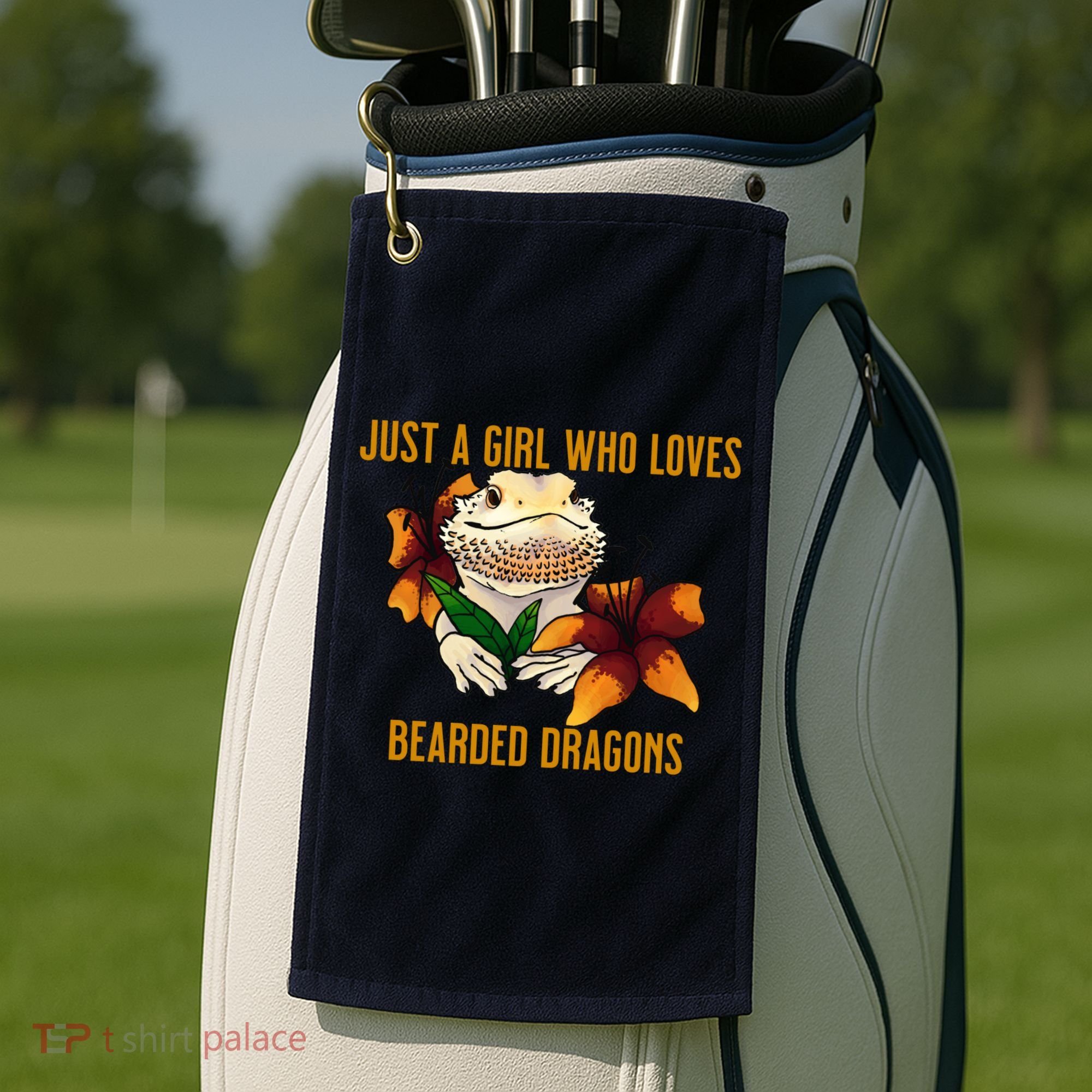 Just A Girl Who Loves Bearded Dragons Golf Towel