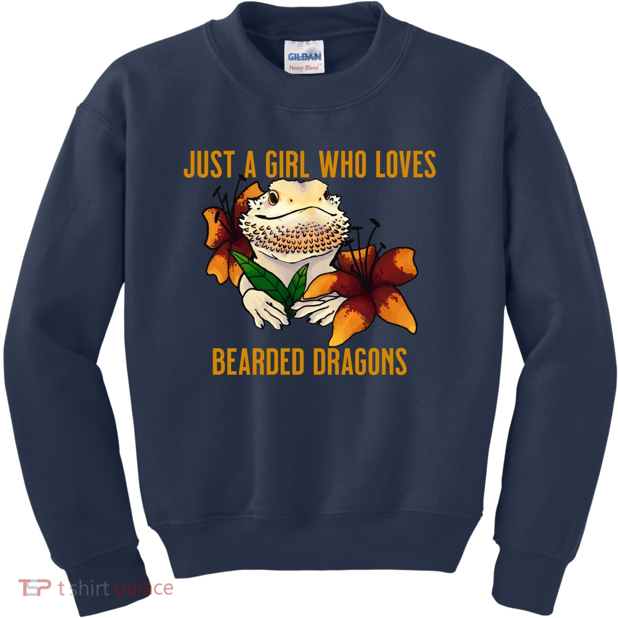 Just A Girl Who Loves Bearded Dragons Kids Sweatshirt