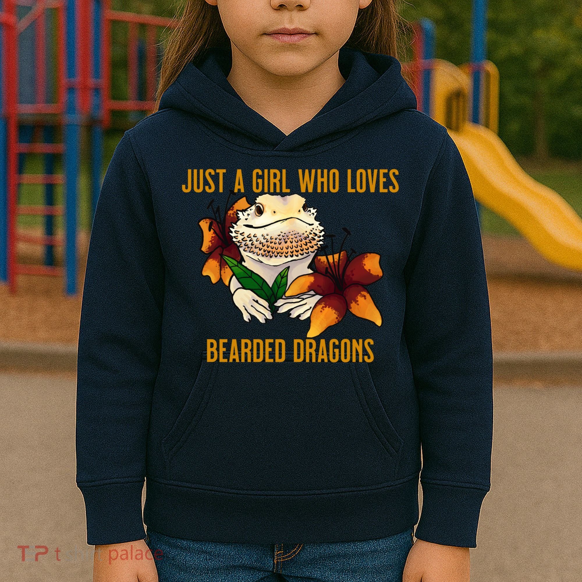 Just A Girl Who Loves Bearded Dragons Kids Hoodie