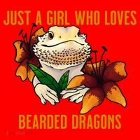 Just A Girl Who Loves Bearded Dragons Santa Hat thumb 1