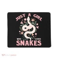 Just A Girl Who Loves Snakes Mousepad thumb 0