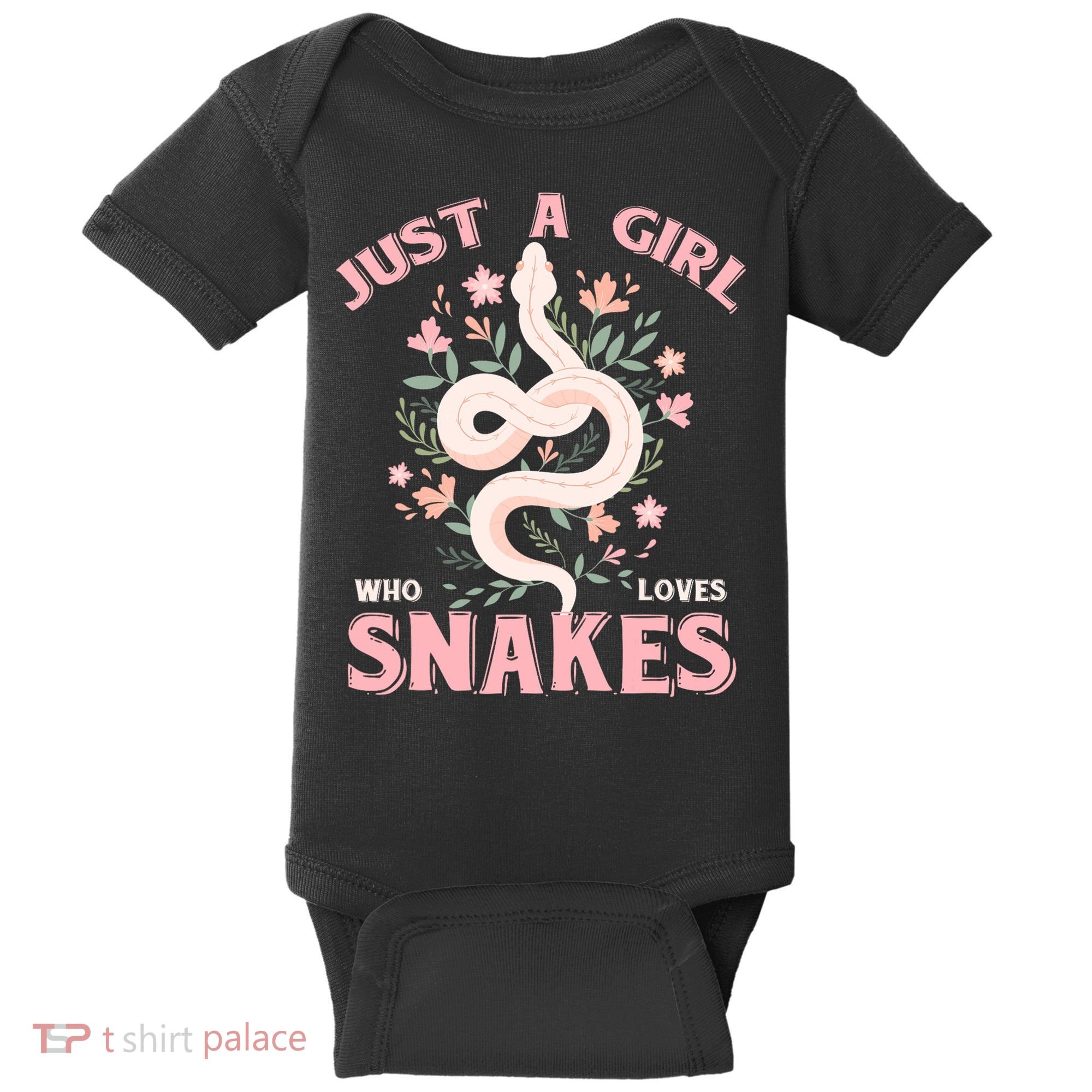 Just A Girl Who Loves Snakes Baby Bodysuit