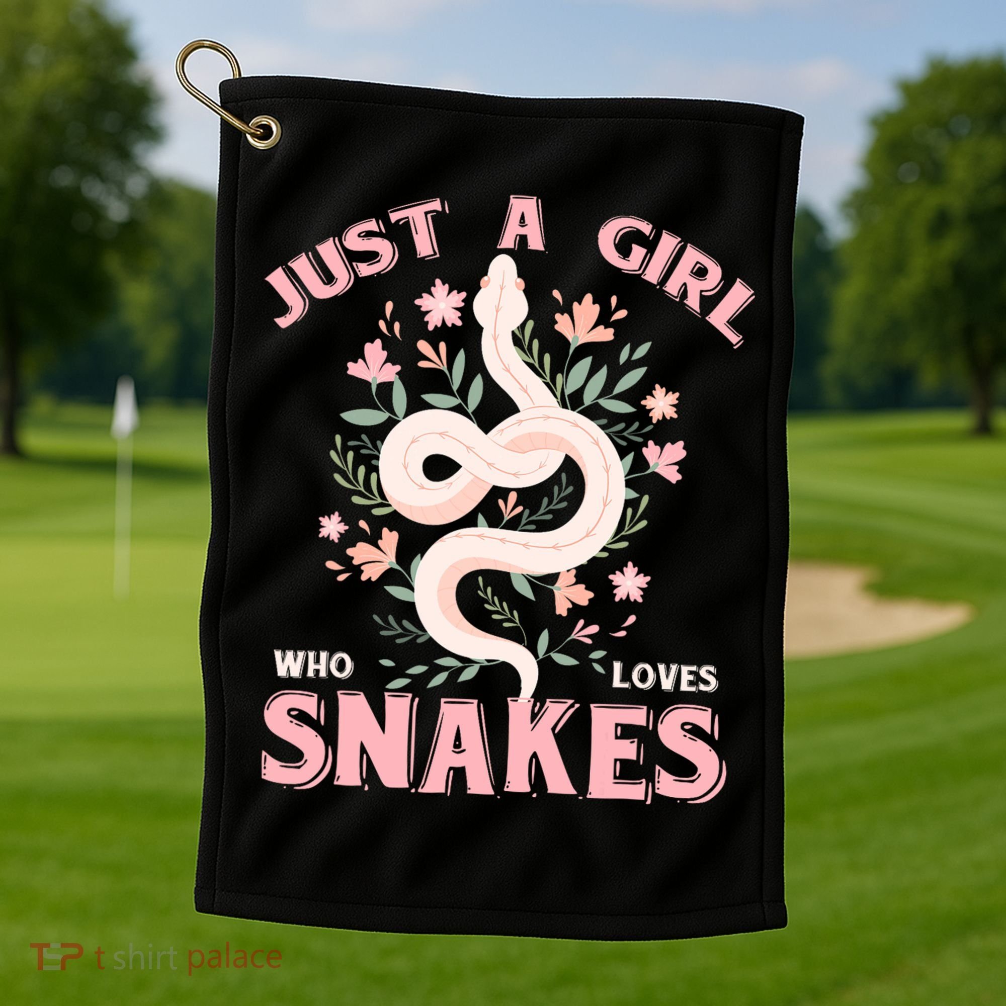 Just A Girl Who Loves Snakes Golf Towel