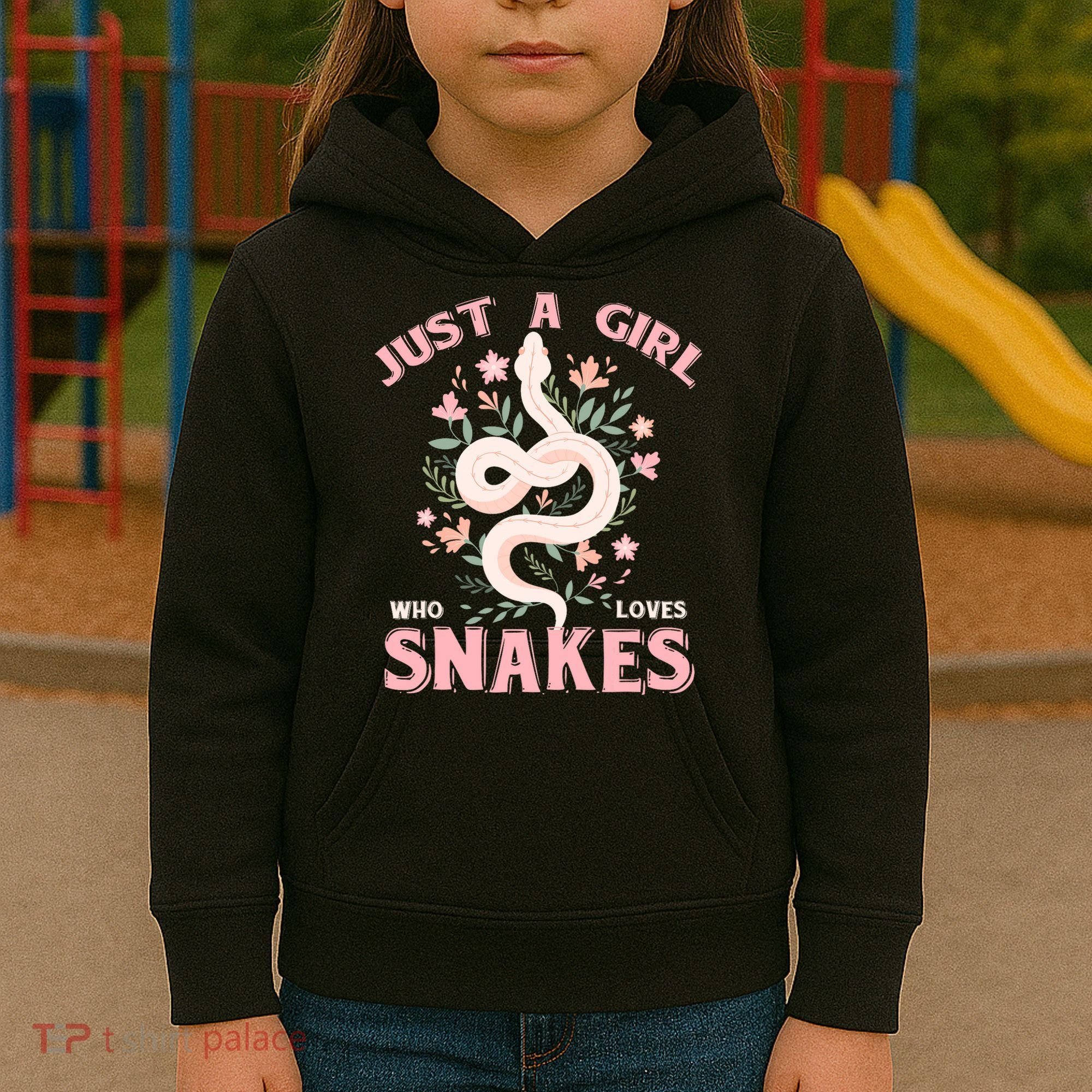 Just A Girl Who Loves Snakes Kids Hoodie