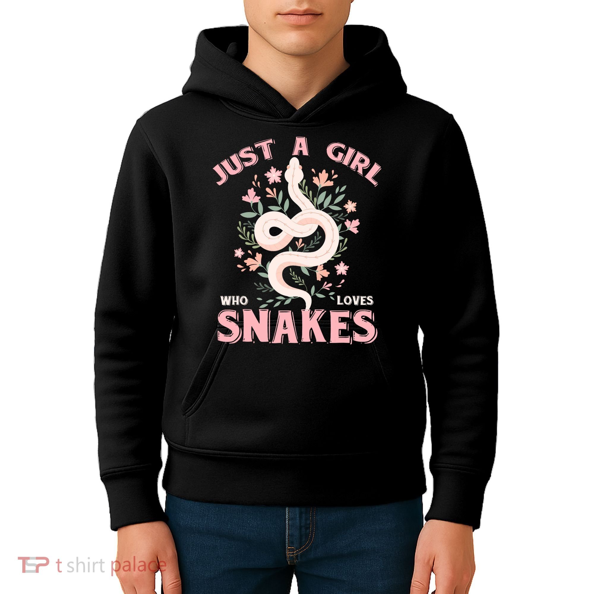 Just A Girl Who Loves Snakes Kids Hoodie