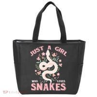 Just A Girl Who Loves Snakes Tote Bag thumb 0