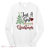 Just A Girl Who Loves Christmas Festive Long Sleeve Shirt thumb 0