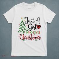Just A Girl Who Loves Christmas Festive T-Shirt thumb 5