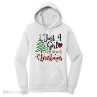 Just A Girl Who Loves Christmas Festive Women's Hoodie thumb 0