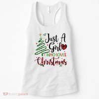 Just A Girl Who Loves Christmas Festive Women's Tank Top thumb 0